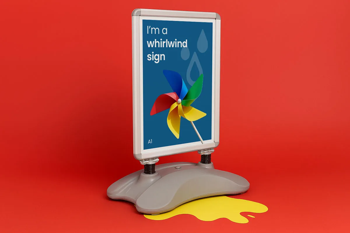 Whirlwind Pavement Signs