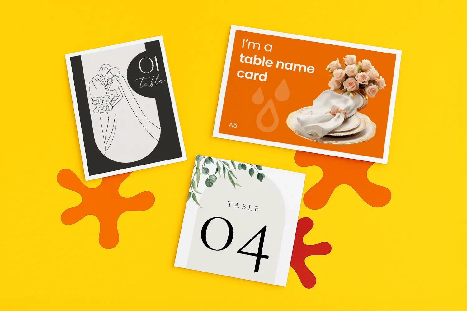 Wedding Table Name Cards