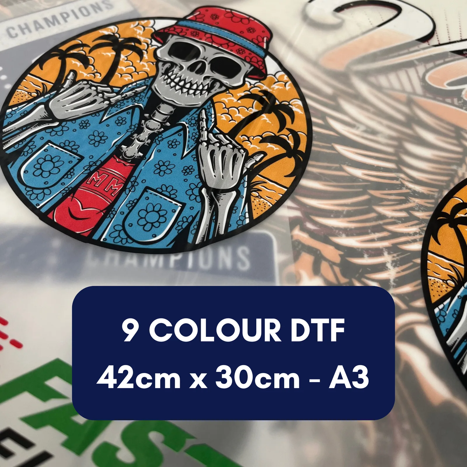 DTF Transfer Sheet – 42cm x 30cm (A3) – 9 Colour