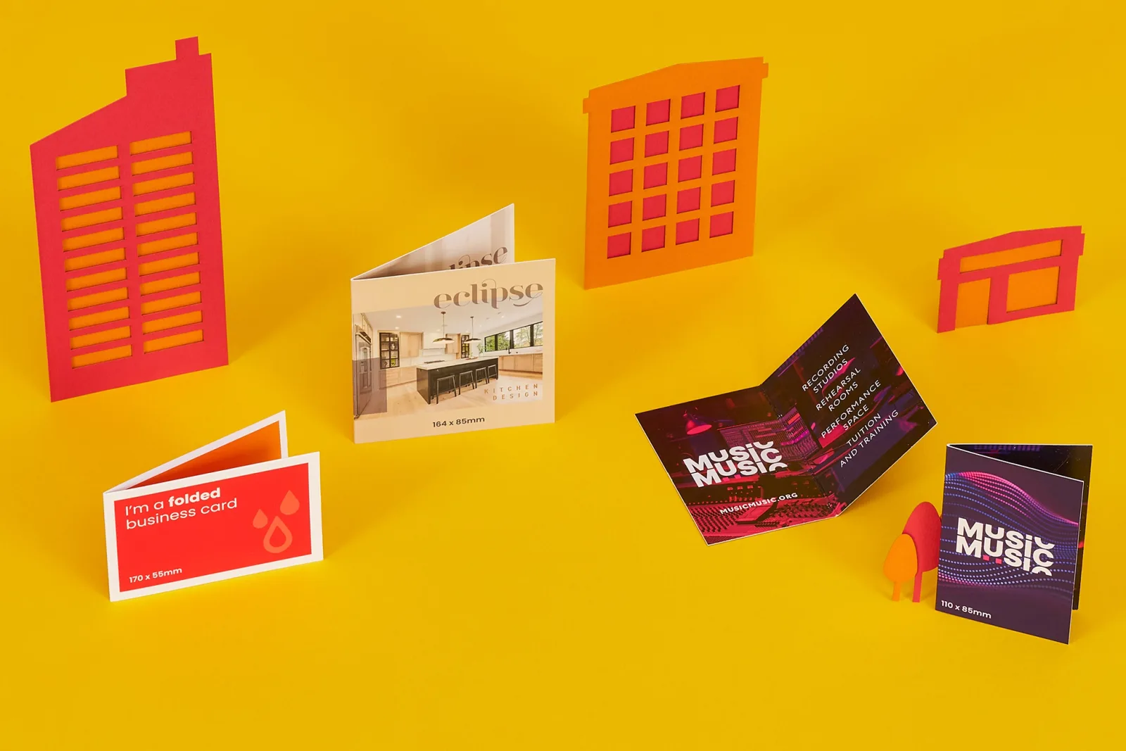 Folded Business Cards