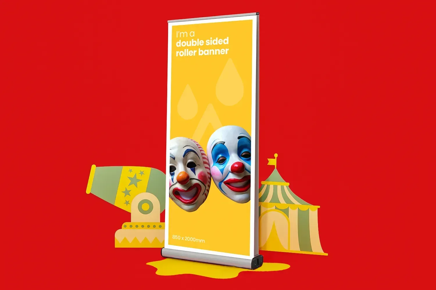 Double Sided Roller Banner 85×200