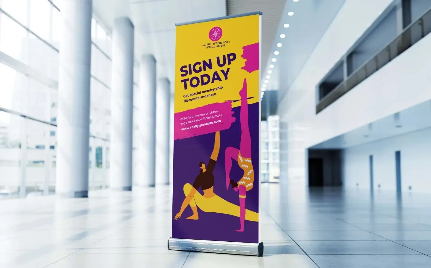 Double Sided Roller Banner 85×200 – view 2